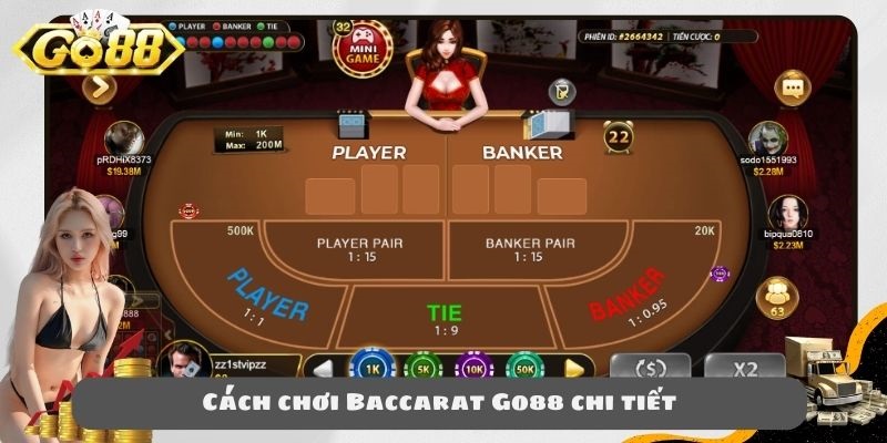 Cách chơi Baccarat Go88 chi tiết